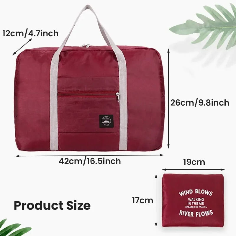 2 Pack Foldable Travel Duffel Bag for Airlines Carry on Bag Weekender Overnight Hospital Tote Bag Gym Duffel Bag Women Men - Tasawoq