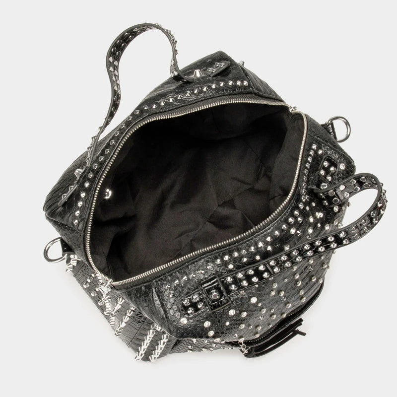 Women's bag luxury designer purses and handbags Shoulder bags vintage Rivet tote bag for women Large capacity travel bag purse - Tasawoq