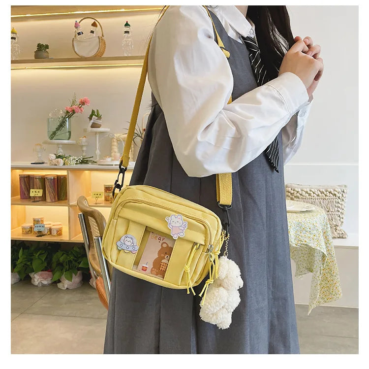 New Kawaii Bag Girls 2025 New JK Transparent Bag Small Crossbody Bag For Women Purses and Handbags Shoulder Bag Itabag Bolso - Tasawoq