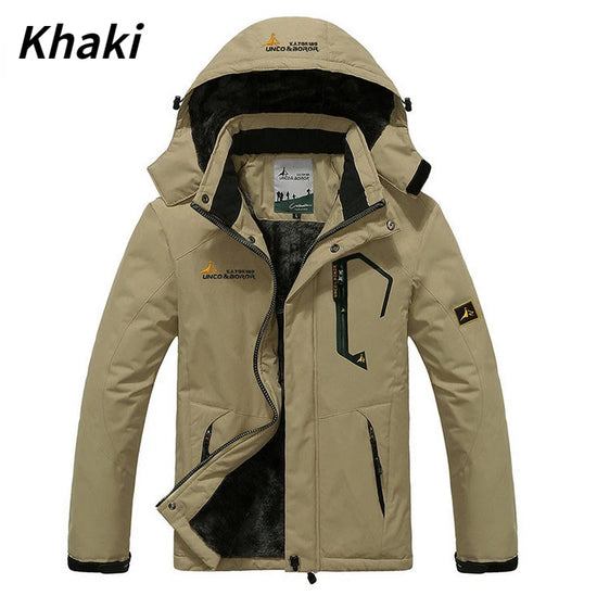 Winter Parka Men Windbreak Plus Thick Warm Windproof Fur Coats Male Military Hooded Anorak Jackets Men's Winter Jackets - Tasawoq