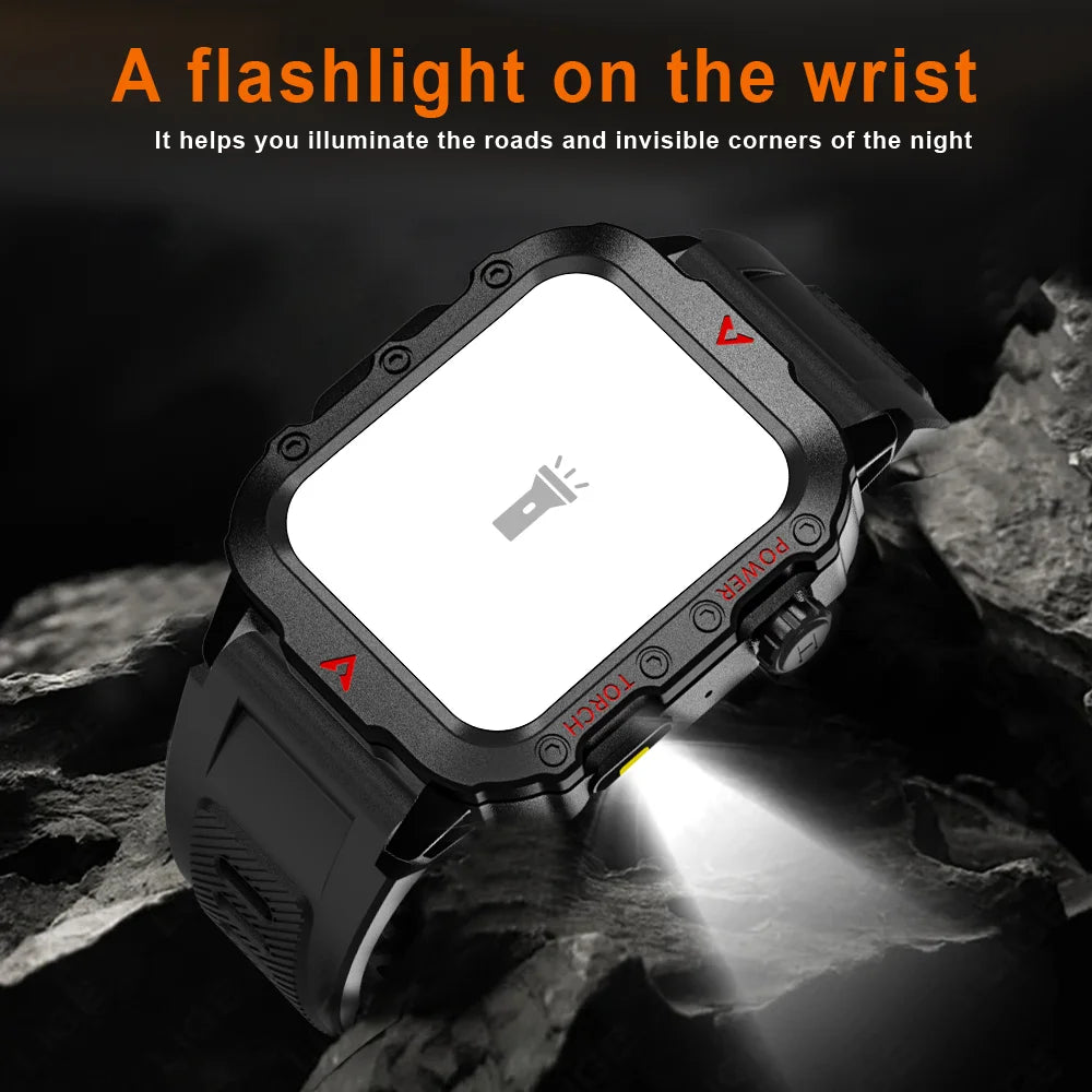 LAXASFIT 2024 New LED Men's Smartwatch Bluetooth Talking Smartwatch Multi Sport Mode Health Monitoring Smart Watch - Tasawoq