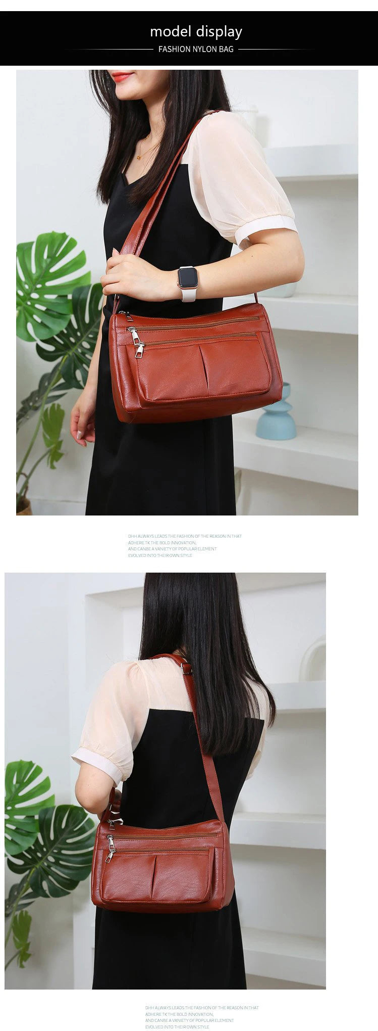 Women's Bag 2025 Trend Korean Handbags Designer Luxury Brand Ladies Shoulder Bags Soft Leather Fashion Versatile Crossbody Bag - Tasawoq