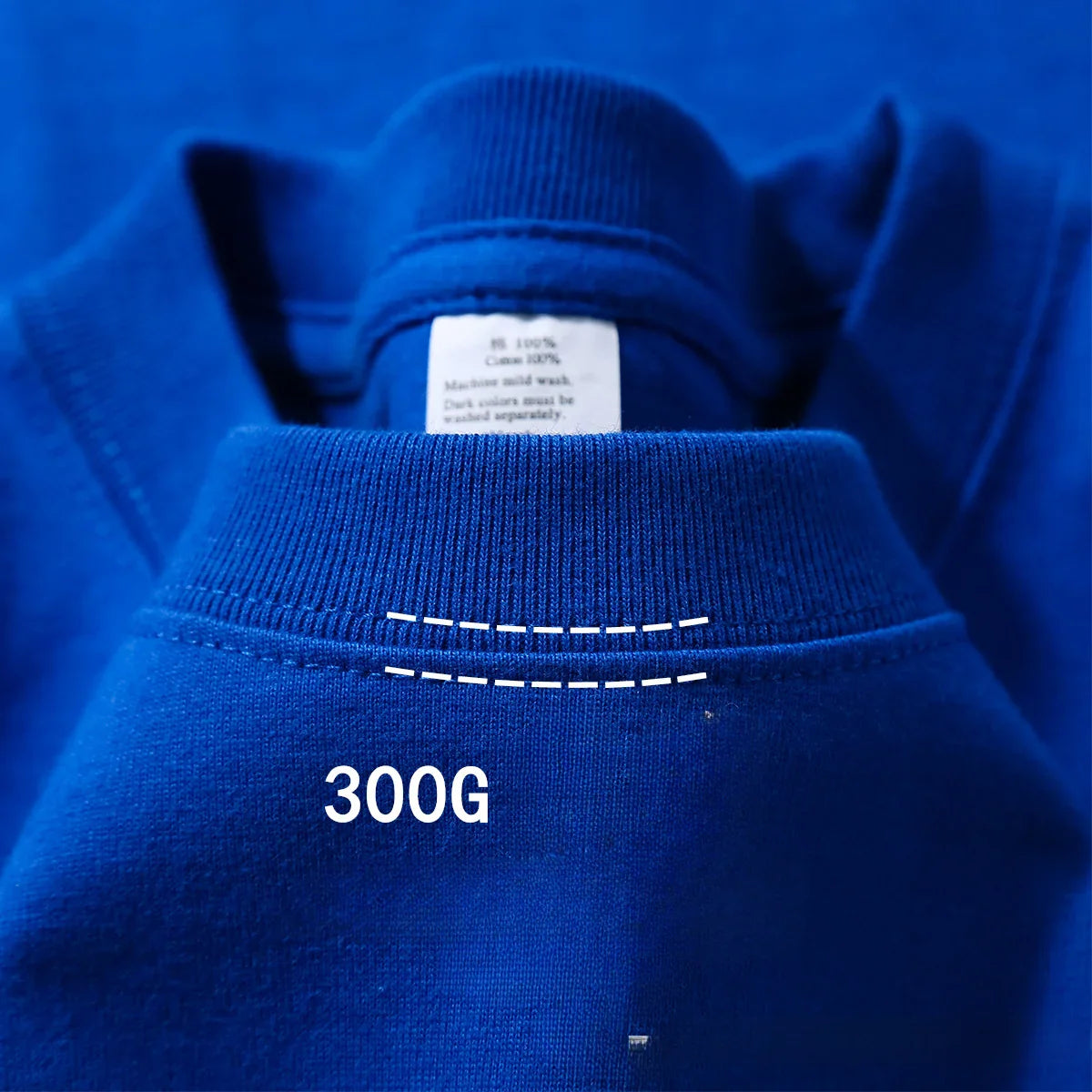 Summer Cotton Heavy Duty 300grams American Pure Cotton Short Sleeves T-shirt Men Casual Base Top Oversized T Shirt - Tasawoq