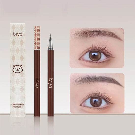 0.01mm Ultra Fine Liquid Eyebrow Pen Waterproof Natural Color Not Smudge Eyebrow BIYA Makeup Pencil - Tasawoq