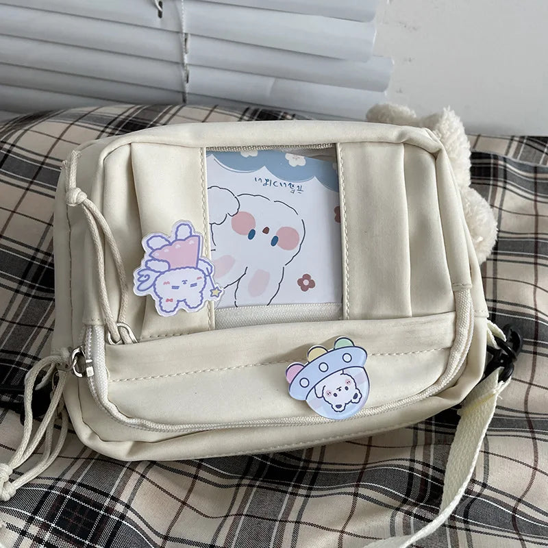 New Kawaii Bag Girls 2025 New JK Transparent Bag Small Crossbody Bag For Women Purses and Handbags Shoulder Bag Itabag Bolso - Tasawoq
