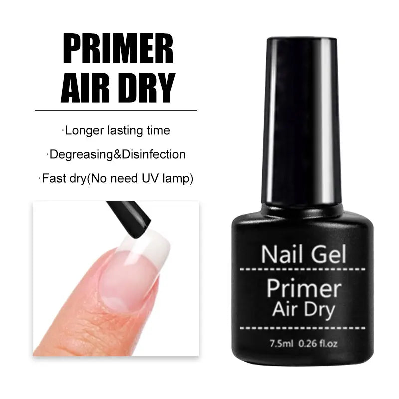 Acrylic No-acid Primer Nail Art Set With Base Coat And Top Coat Soak Off Gel Nail Polish For Nail Art Design Tool Kit - Tasawoq