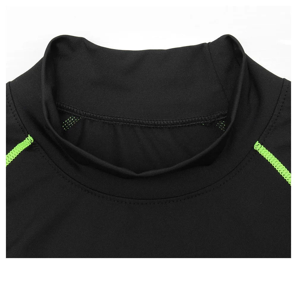 Men Sport T-shirt Quick Dry Bodybuilding Running Shirt Long Sleeve Compression Top Gym T Shirt Men Fitness Tight Rashgard - Tasawoq