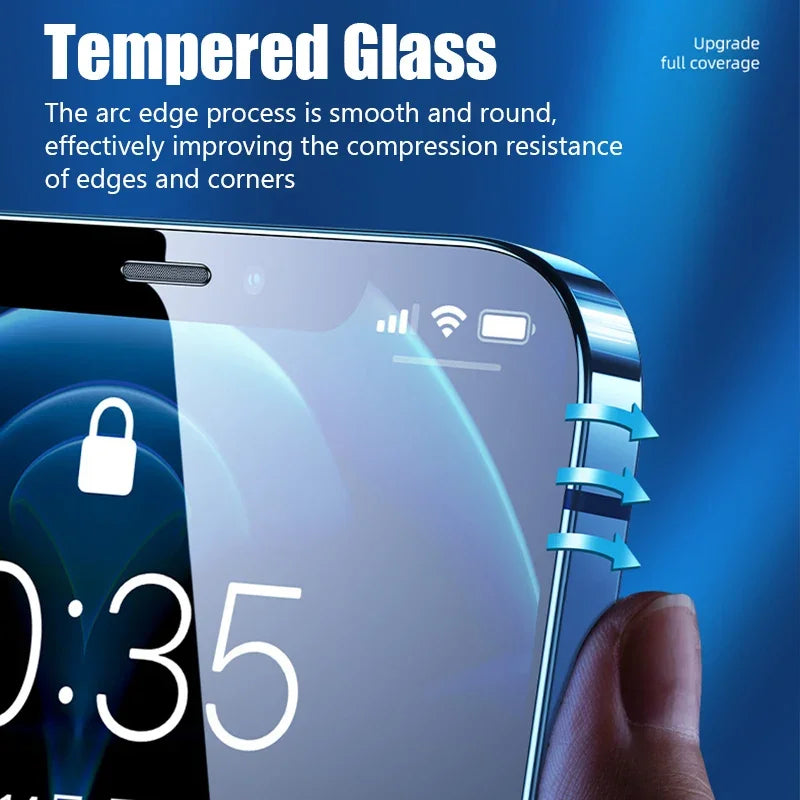 1-5Pcs Privacy Screen Protector for iPhone 14 13 12 11 15 Pro Max Mini 7 8 Plus Anti-spy Glass for IPhone 15 PRO X XR XS MAX SE