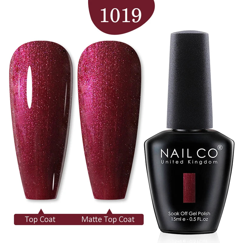 NAILCO Red Colors Series 15ML Nail Gel Polish Nail Supplies Semi Permanent For Nail Art Manicure Soak Off LED UV Hybrid Varnish - Tasawoq