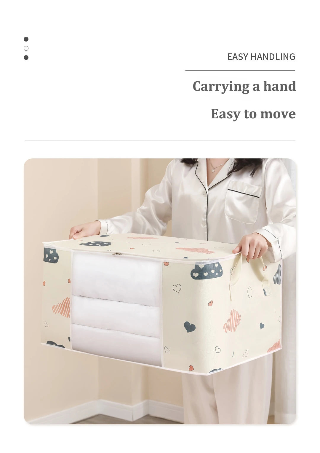 Quilt Clothes Big Capacity Storage Bag Quilt Bedding Storage Closet Organizer Wardrobe Organizer Blanket Sorting Bags Dust-proof - Tasawoq