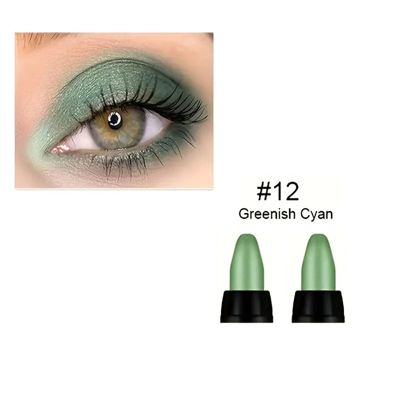 16 Colors Pearlescent Eyeliner, Color Glitter Waterproof Long-Lasting Eye Makeup Non-smudge Eyeliner - Tasawoq