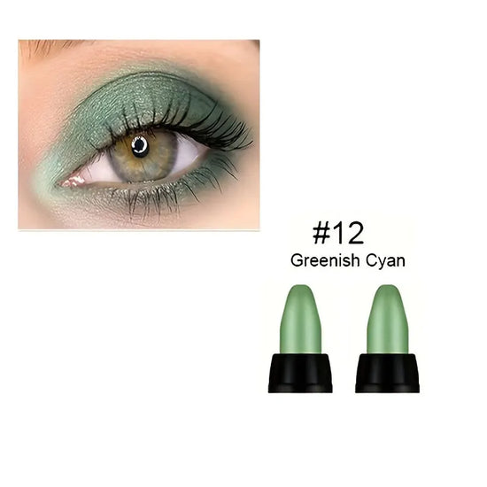 16 Colors Pearlescent Eyeliner, Color Glitter Waterproof Long-Lasting Eye Makeup Non-smudge Eyeliner - Tasawoq