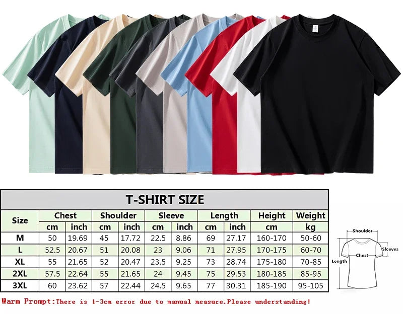 Customized Cotton Printed T-shirts Men Fashion Short Sleeve Tshirt Women Personality Casual Streetwear Tee Tops Camiseta - Tasawoq