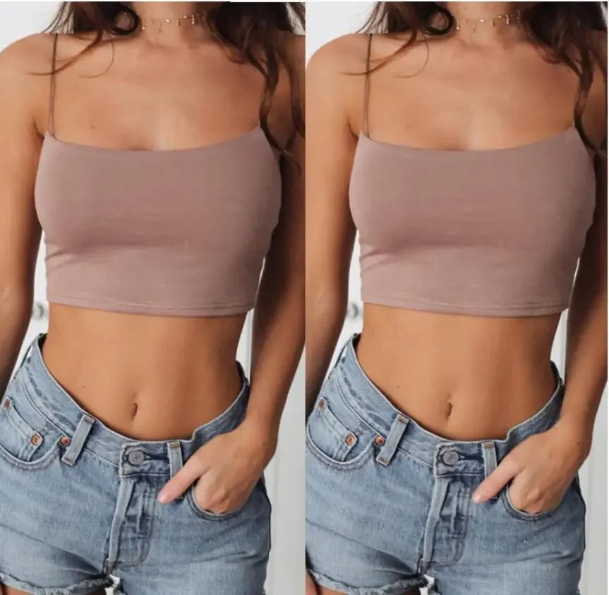 Sexy Sleeveless Vest Corset Crop Top Women Aesthetic Clothing Summer Y2k Streetwear White Black Yellow Red Tank Top for Womens - Tasawoq