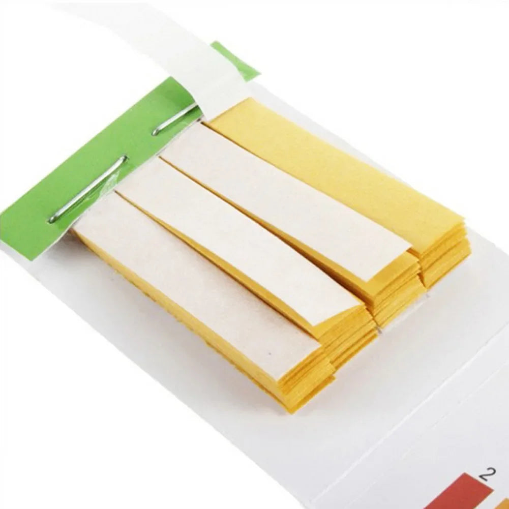 80 Strips Professional 1-14 ph Litmus Paper Ph Test Strips Water Cosmetics Soil Acidity Test Strips with Control Card - Tasawoq
