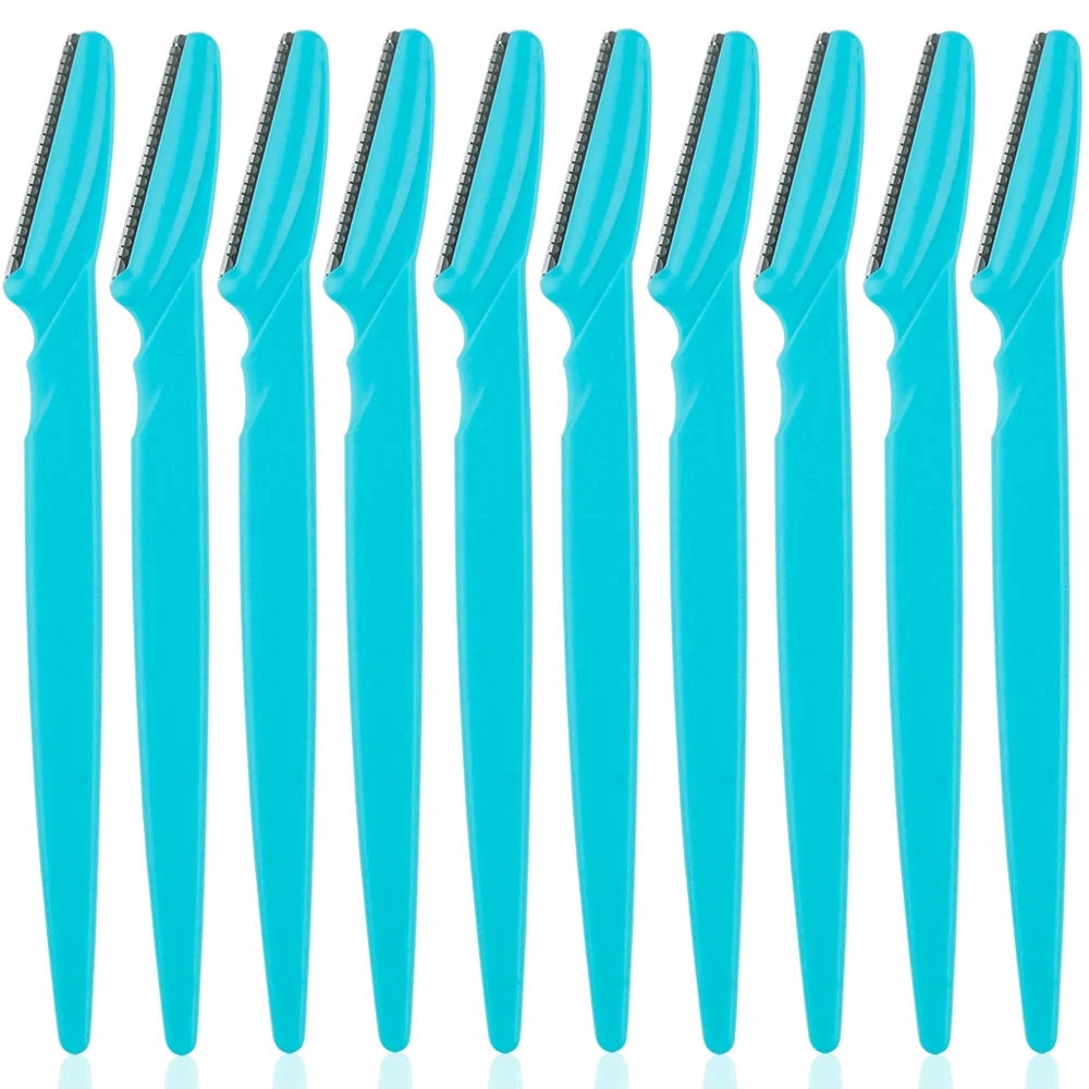3/4/10Pcs Eyebrow Trimmer Face Blade Shaver Portable Eye Brow Epilation Hair Removal Safety Eyebrow Cutting Woman Makeup Tools - Tasawoq