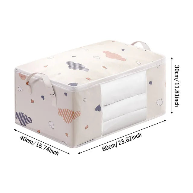 Quilt Clothes Big Capacity Storage Bag Quilt Bedding Storage Closet Organizer Wardrobe Organizer Blanket Sorting Bags Dust-proof - Tasawoq