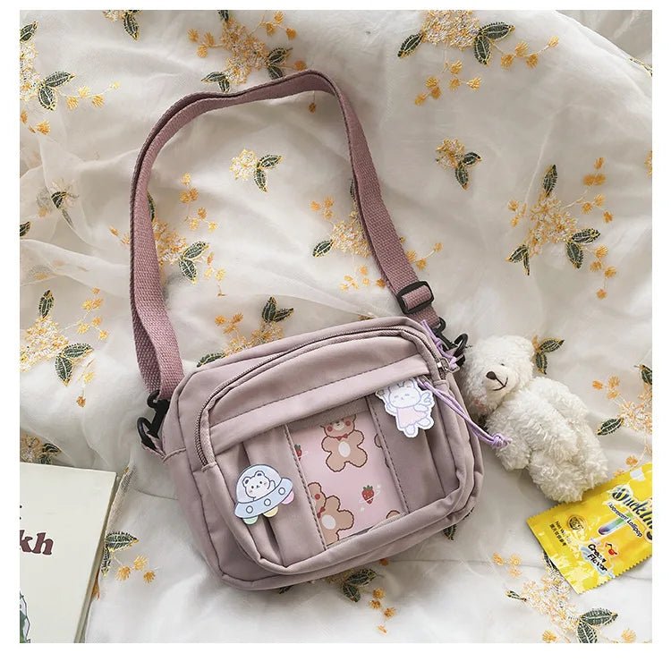 New Kawaii Bag Girls 2025 New JK Transparent Bag Small Crossbody Bag For Women Purses and Handbags Shoulder Bag Itabag Bolso - Tasawoq
