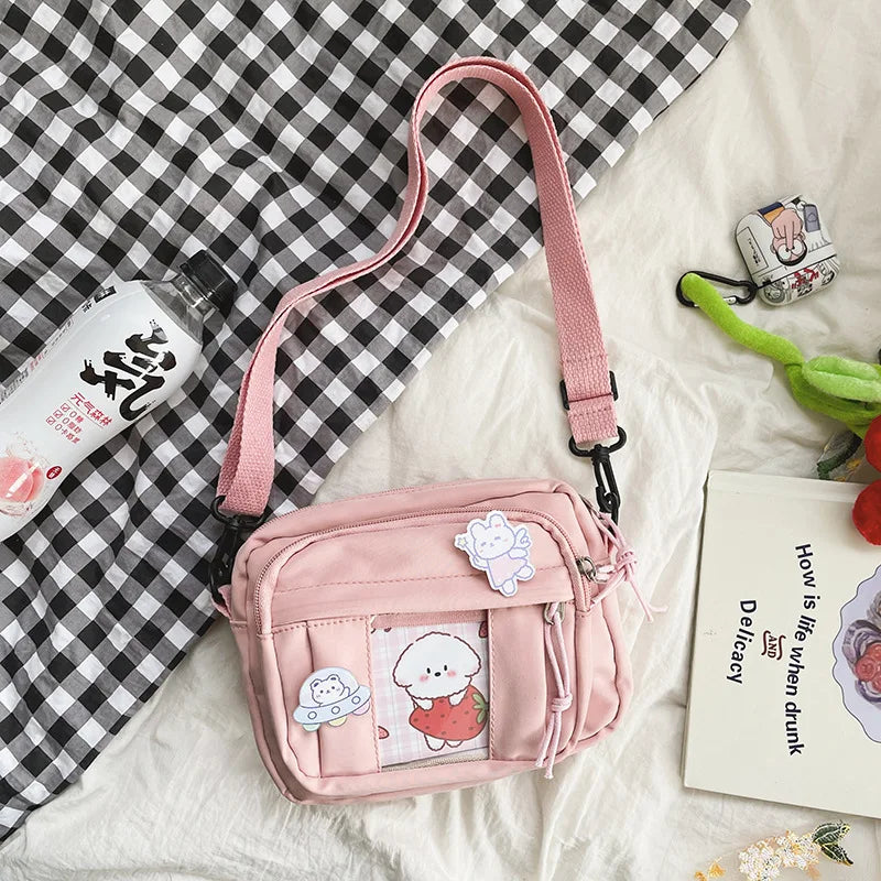 New Kawaii Bag Girls 2025 New JK Transparent Bag Small Crossbody Bag For Women Purses and Handbags Shoulder Bag Itabag Bolso - Tasawoq