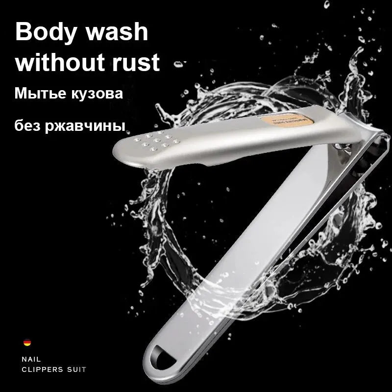 Nail Trimmer Pedicure Scissor Nail Clippers Stainless Steel Anti Splash Fingernail Cutter Manicure Tools Bionics Design - Tasawoq
