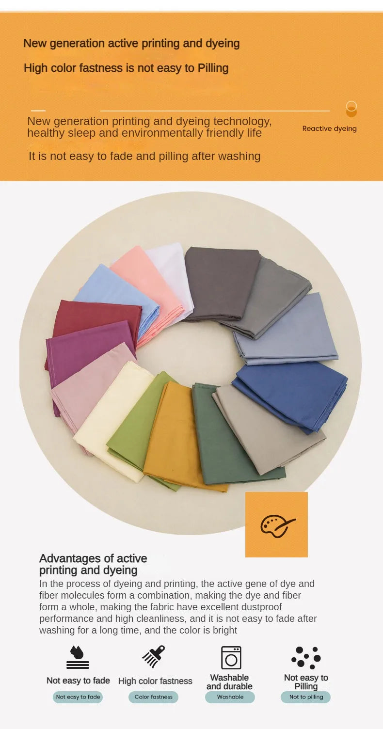 1 pc Bed Flat Sheet for Double Bed Plain Solid Color Top Sheets Single/Queen/King Flat Bedsheets Soft Home Bed Linen Sheets