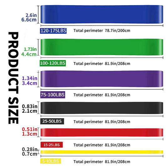 Resistance Bands Exercise Elastic Workout Ruber Loop Strength Rubber Band Gym Fitness Equipment Training Expander Unisex - Tasawoq