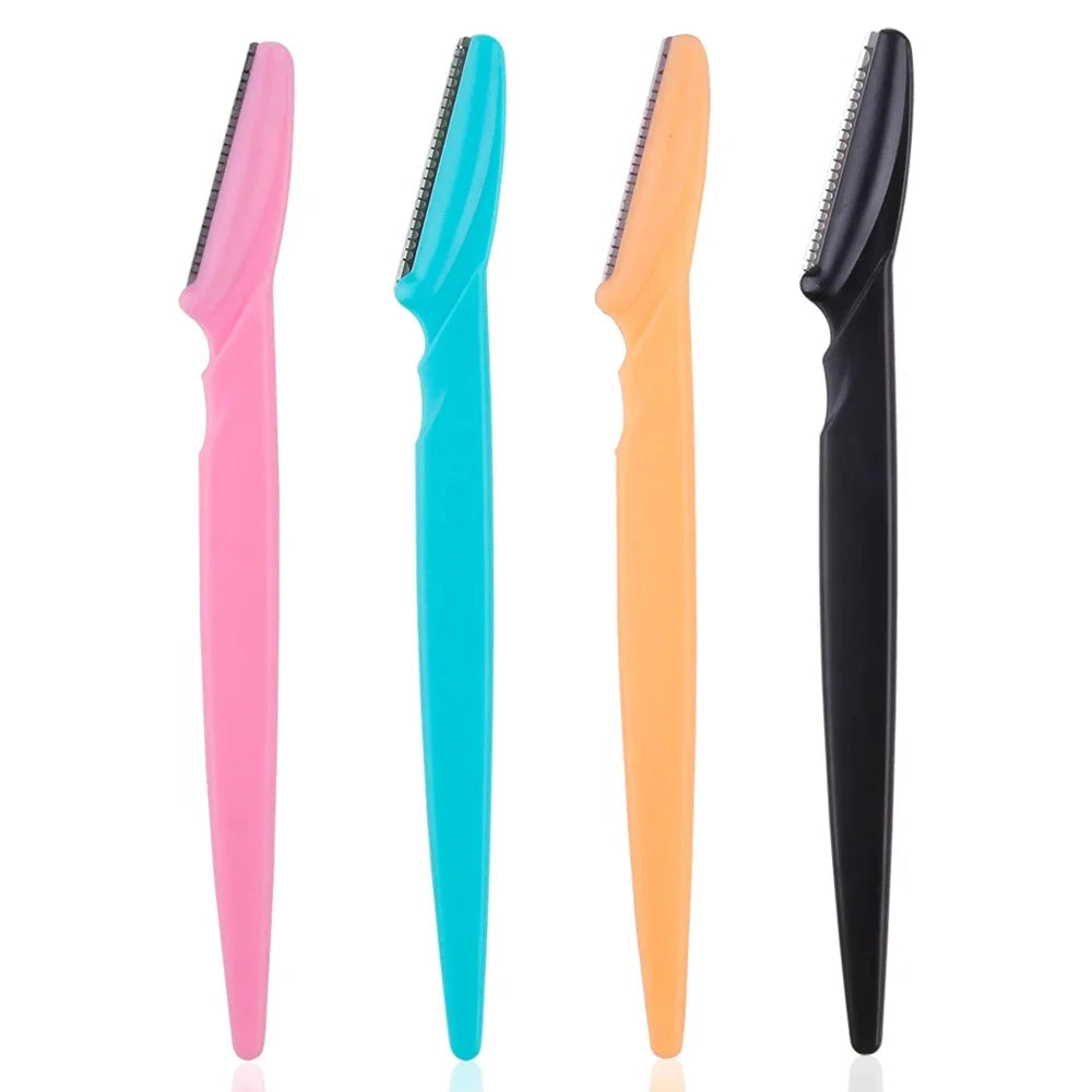 3/4/10Pcs Eyebrow Trimmer Face Blade Shaver Portable Eye Brow Epilation Hair Removal Safety Eyebrow Cutting Woman Makeup Tools - Tasawoq