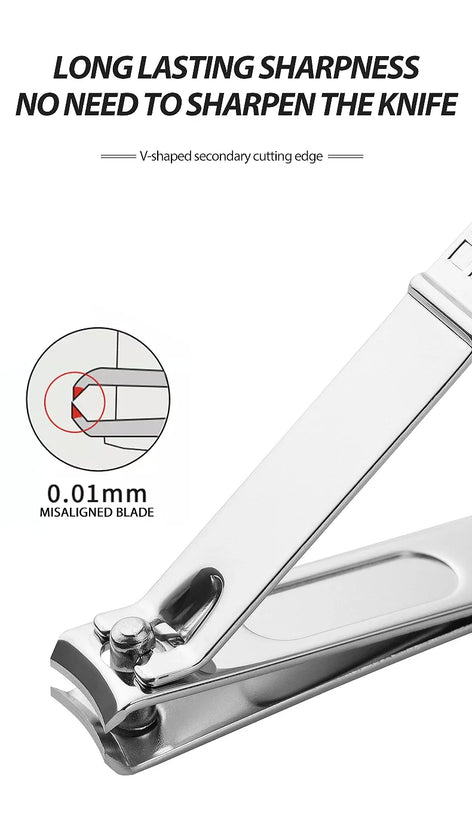 Nail art 19 piece set of beauty tools, home manicure, foot trimming, eagle beak pliers, care kit, nail knife, nail clipper set - Tasawoq