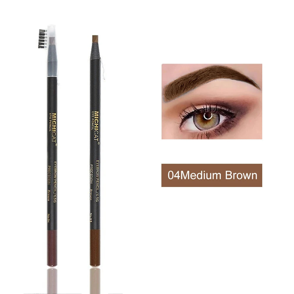 1PC Eyebrow Pencil Waterproof Microblading Eyebrow Pen Tint Tattoo Eyebrows Makeup 6 Colors Natural Long Lasting Eye Brow Pencil - Tasawoq