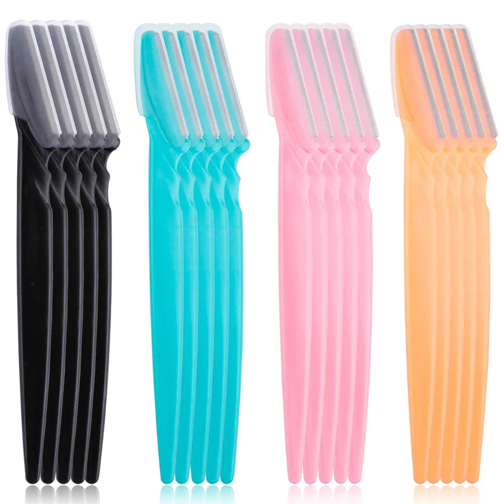 3/4/10Pcs Eyebrow Trimmer Face Blade Shaver Portable Eye Brow Epilation Hair Removal Safety Eyebrow Cutting Woman Makeup Tools - Tasawoq