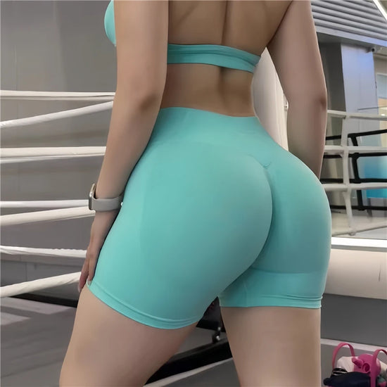 Gym Impact Running Shorts Scrunch Butt Shorts Women Biker Cycling Shorts Seamless Leggings Sexy Athletic Yoga Shorts - Tasawoq