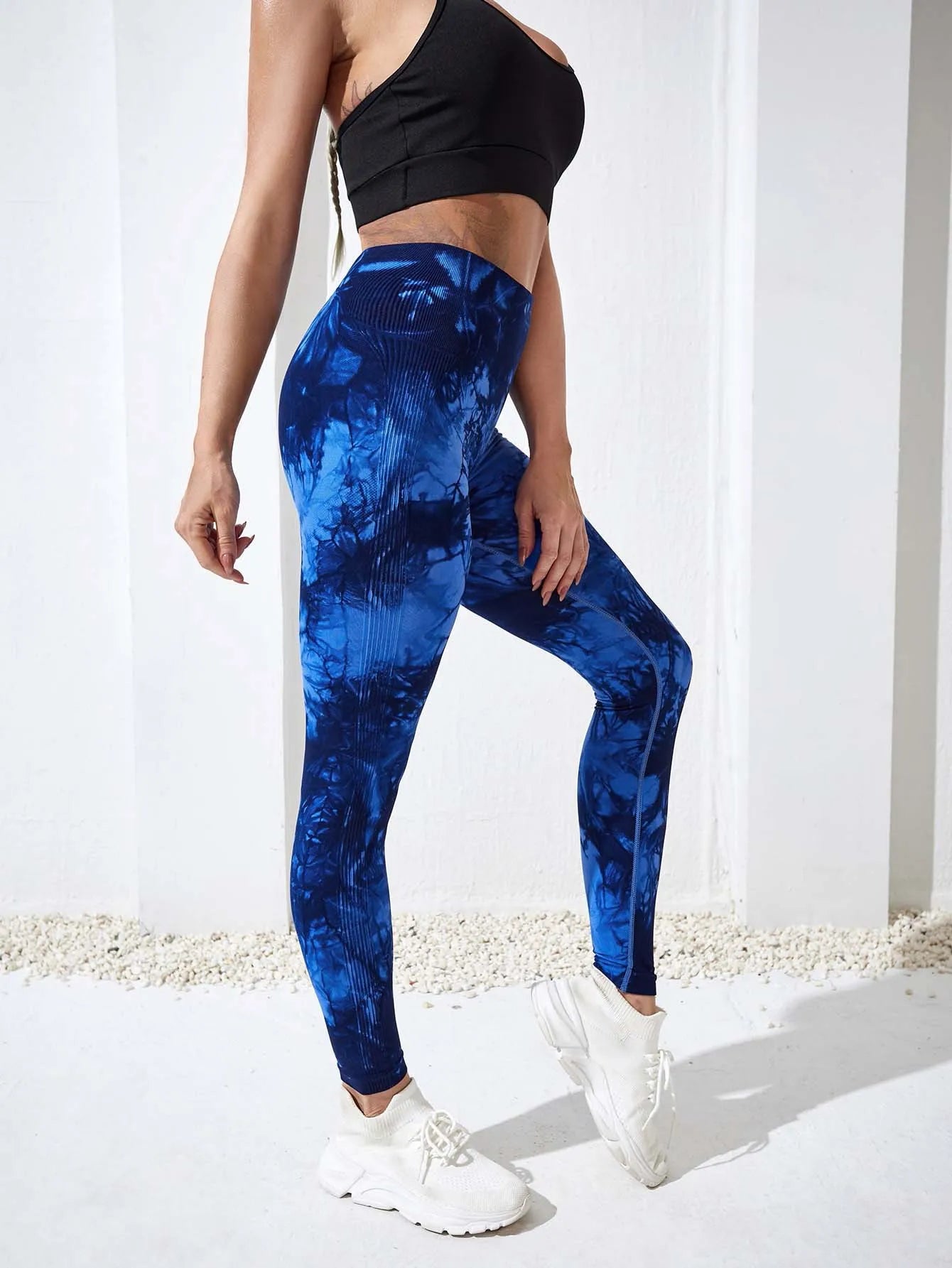 Tie Dye Yoga Pants Sport Leggings Women Seamless High Waist Push Up Woman Tights Fitness Workout Leggins Gym Clothing 2023 New - Tasawoq