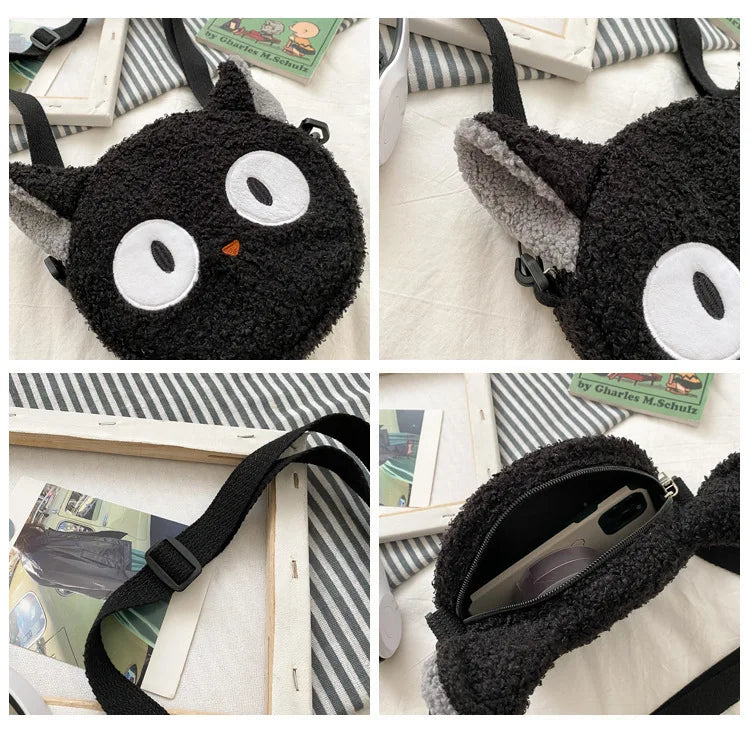 Japanese Style Kawaii Bag Women Cartoon Plush Shoulder Bag for Women New Crossbody Bag Small Phone Purse Bolsa Feminina - Tasawoq