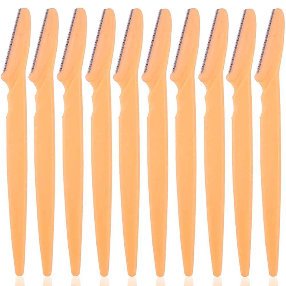 3/4/10Pcs Eyebrow Trimmer Face Blade Shaver Portable Eye Brow Epilation Hair Removal Safety Eyebrow Cutting Woman Makeup Tools - Tasawoq