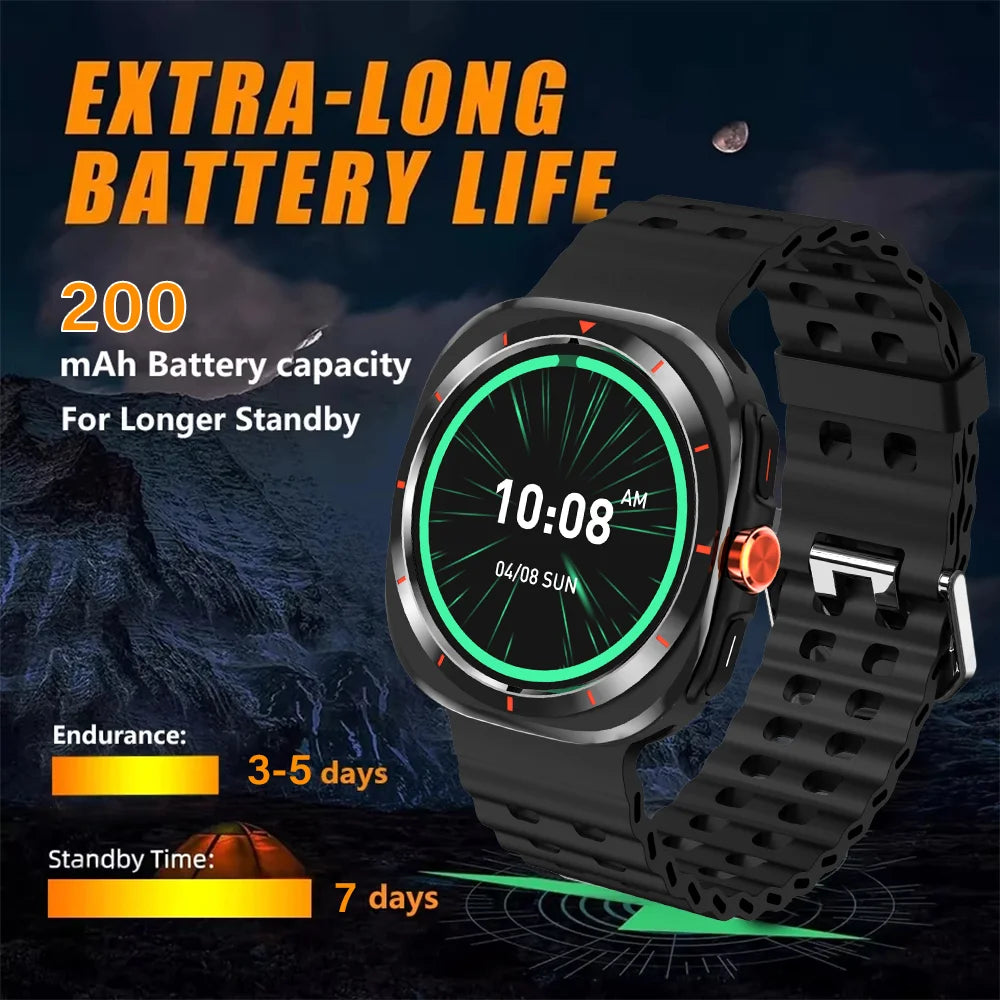 LAXASFIT Watch 7 Ultra Smartwatch Bluetooth Talk HD AMOLED Screen Fitness Tracker Health Monitoring Smartwatch for Android IOS - Tasawoq