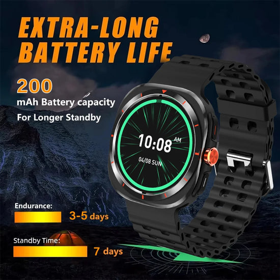 LAXASFIT Watch 7 Ultra Smartwatch Bluetooth Talk HD AMOLED Screen Fitness Tracker Health Monitoring Smartwatch for Android IOS - Tasawoq
