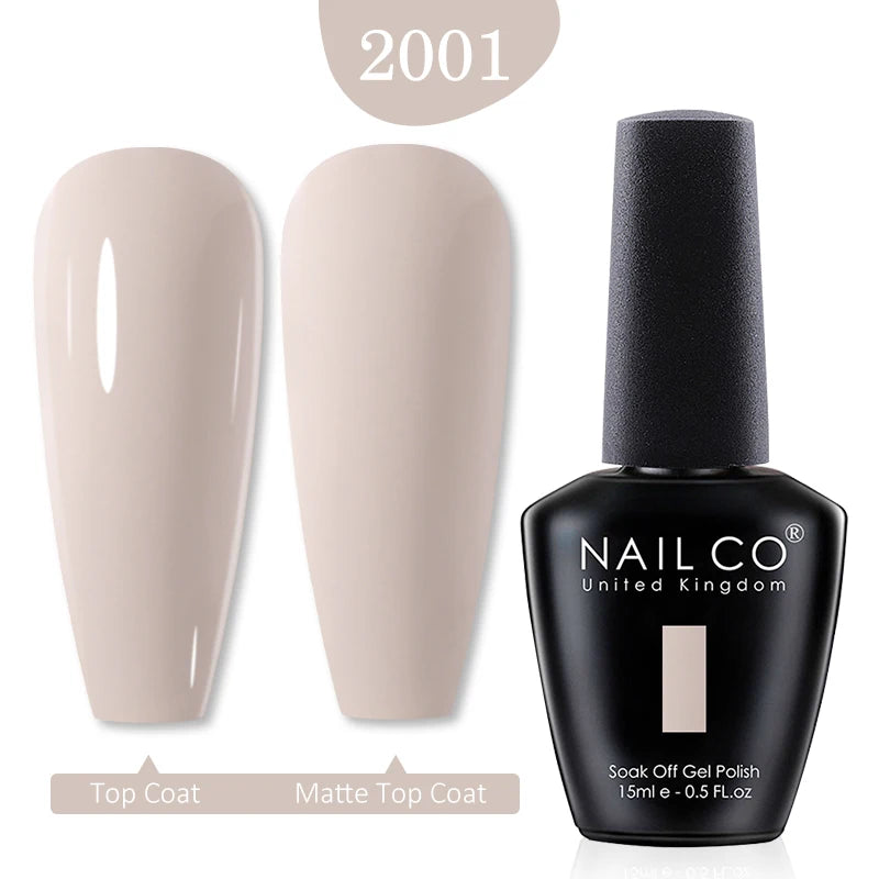 NAILCO Red Colors Series 15ML Nail Gel Polish Nail Supplies Semi Permanent For Nail Art Manicure Soak Off LED UV Hybrid Varnish - Tasawoq