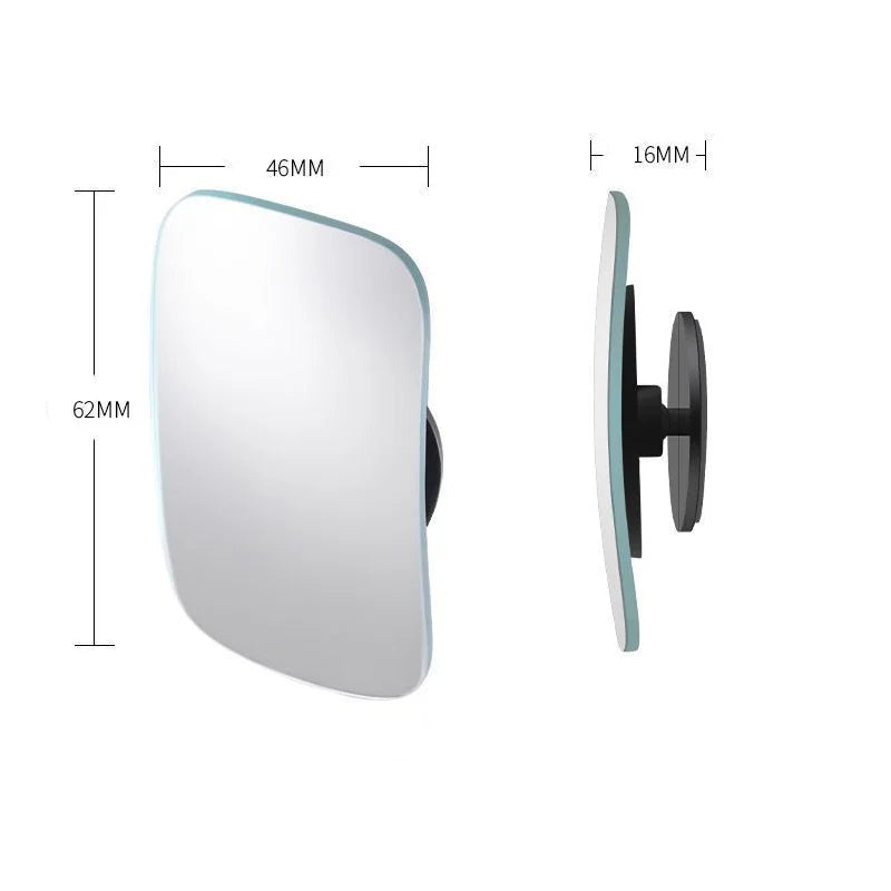 2PCS Car Blind Spot Mirror 360 Degree Adjustable Car Rearview Convex Mirror For Car Reverse Wide Angle Parking Rimless Mirrors
