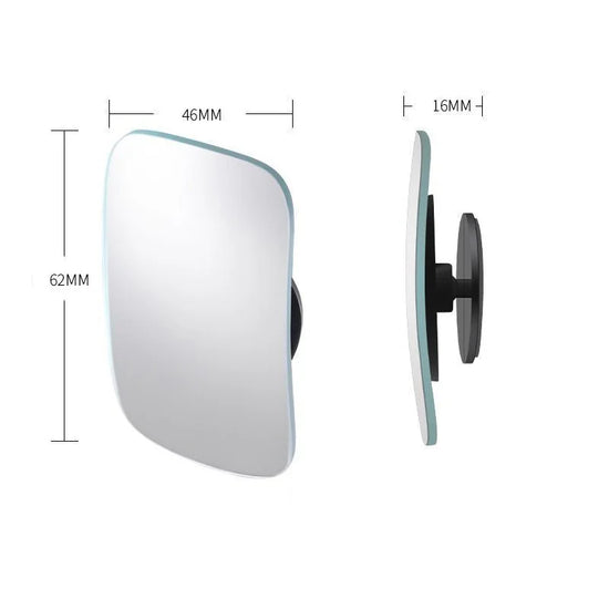 2PCS Car Blind Spot Mirror 360 Degree Adjustable Car Rearview Convex Mirror For Car Reverse Wide Angle Parking Rimless Mirrors