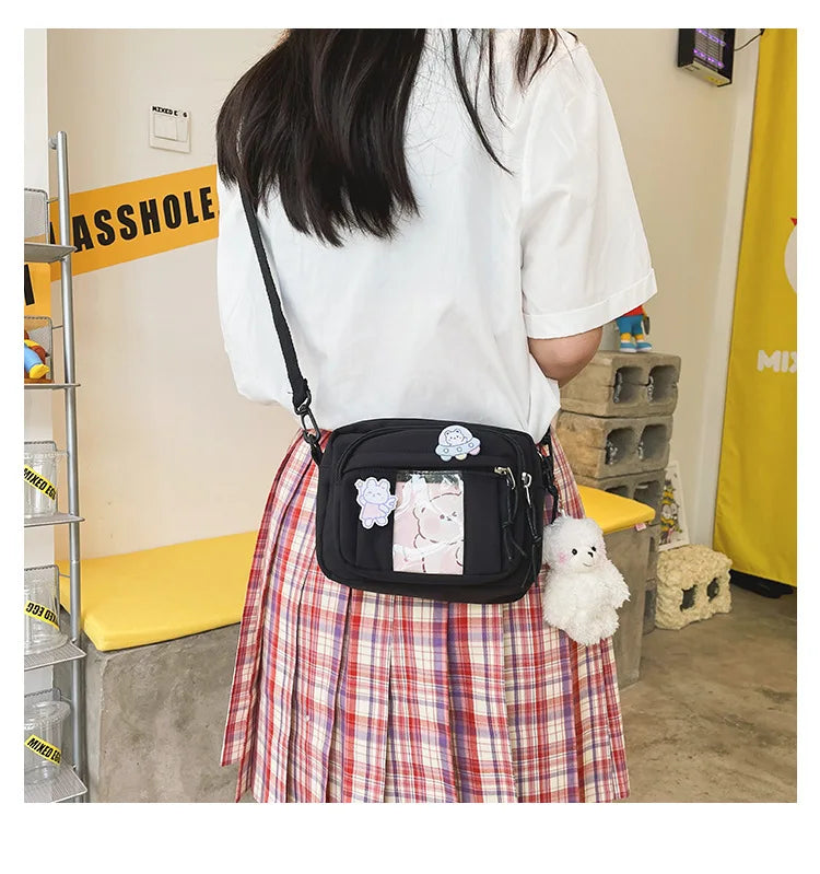 New Kawaii Bag Girls 2025 New JK Transparent Bag Small Crossbody Bag For Women Purses and Handbags Shoulder Bag Itabag Bolso - Tasawoq