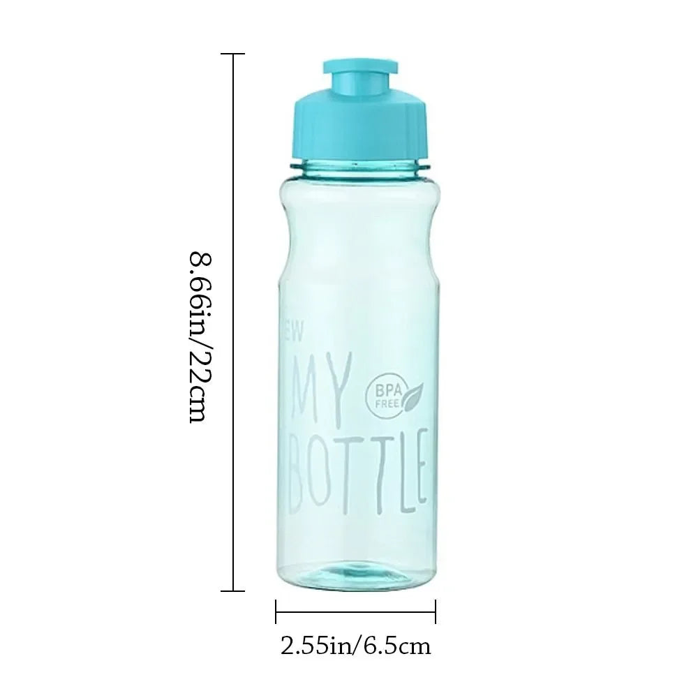 Gift Plastic Water Bottle Large Capacity Sports Kettle Wholesale Transparent Cold Water Cup Outdoor Portable 650ml