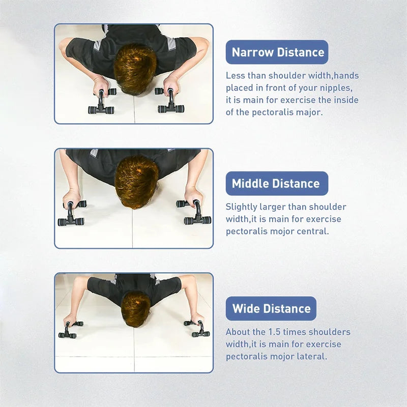 1pair U-shaped Push-up Rack Fitness Equipment Hand Sponge Grip Muscle Training Push Up Bar Chest Home Gym Body Building - Tasawoq