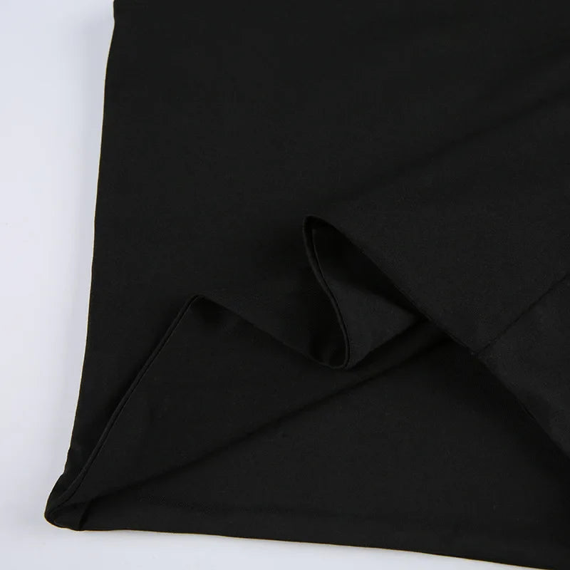 Sleeveless Collar Crop Top Women Tank Tops Casual Y2K Summer 2024 Black T Shirts Sexy - Tasawoq