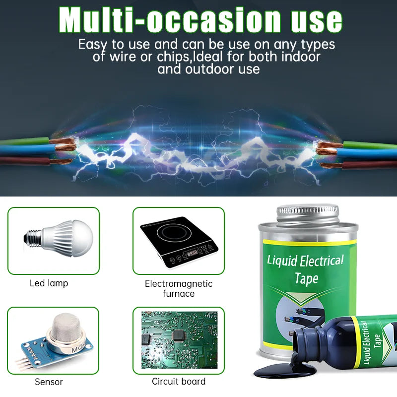Liquid Electrical Tape Insulating Tape Rubber Electrical Wire Cable Coat Fix Line Glue Liquid Insulation Paste Sealant - Tasawoq