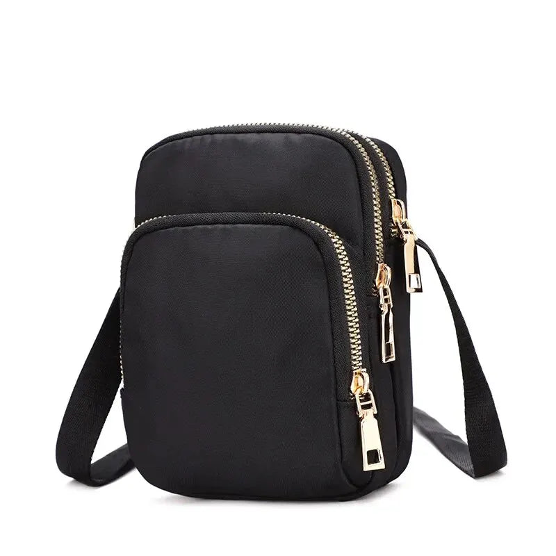 Women Bag Waterproof Shoulder Bag Crossbody Zipper Mobile Phone Lady Female Multifunction Handbag Wrist Purse Womens Pouch - Tasawoq