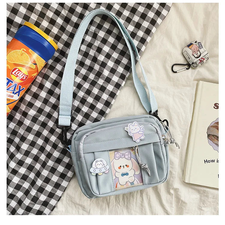 New Kawaii Bag Girls 2025 New JK Transparent Bag Small Crossbody Bag For Women Purses and Handbags Shoulder Bag Itabag Bolso - Tasawoq