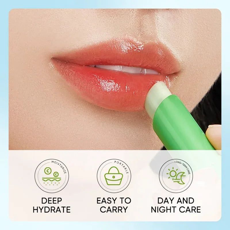 Lip Aloe Balm Nourishing, Refreshing, Hydrating and Moisturizing Preventing Cracking and Repairing Lips Gentle Non Irritating - Tasawoq