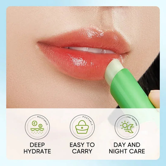 Lip Aloe Balm Nourishing, Refreshing, Hydrating and Moisturizing Preventing Cracking and Repairing Lips Gentle Non Irritating - Tasawoq