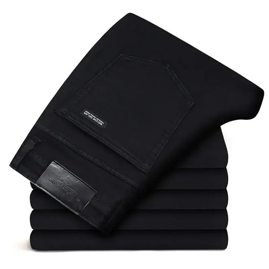Men Classic Advanced Fashion Brand Jeans Jean Homme Man Soft Stretch Black Biker Masculino Denim Trousers Mens Pants Overalls - Tasawoq