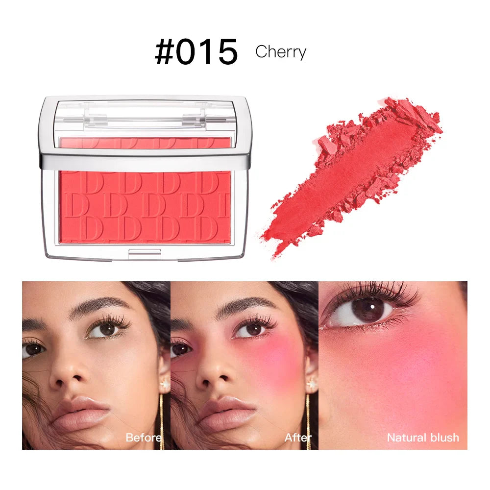 Blush Matte Natural Cheek Tint Brighten Face Waterproof Face Contouring Cosmetics Blush Powder Soft Female Makeup For Cheeks - Tasawoq